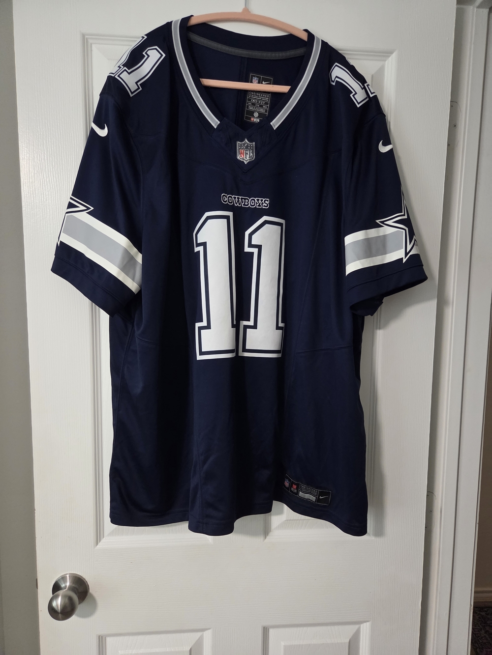 Nike Navy and White NFL Dri-FIT Jersey 11 Micah Parsons. 3XL Sports Football NFL